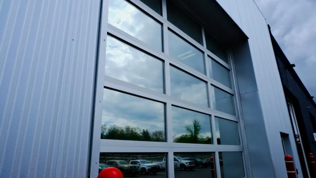 Sectional Door with Glass Panels