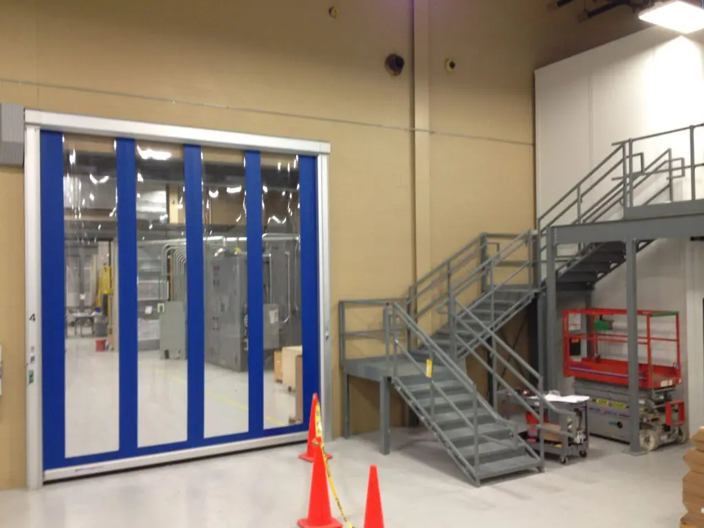 High Speed Fabric Clear Door