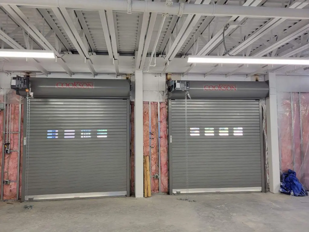 steel roll up door with windows