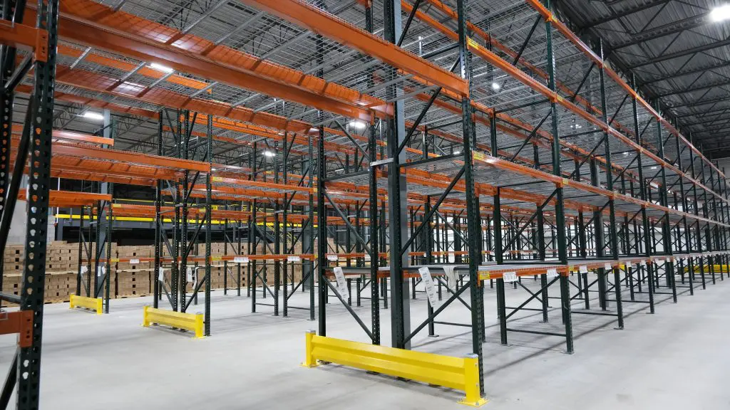 racking in warehouse