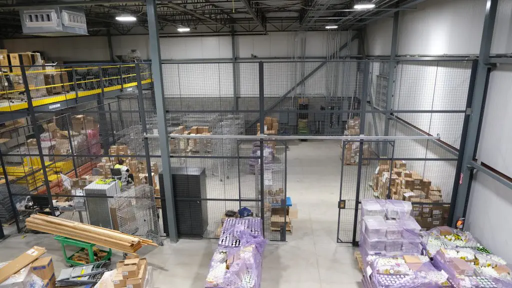 security caging in warehouse