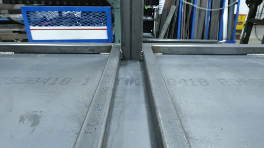 picture of welding tables being fabricated 3