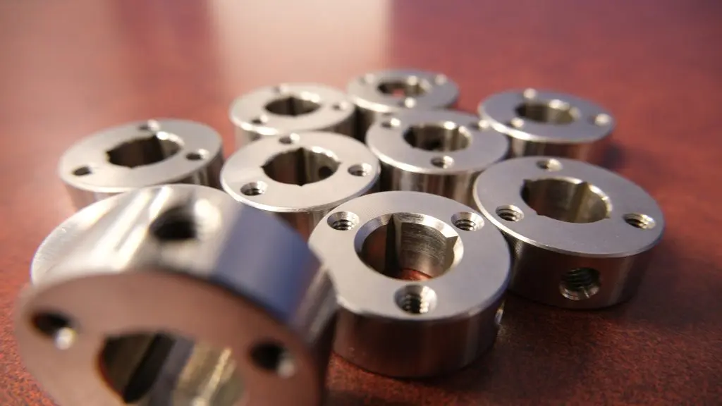 picture of machines parts on wood table