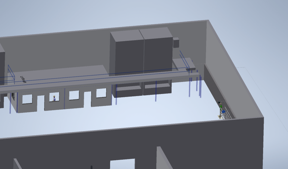 CAD drawing of two new Hanel units