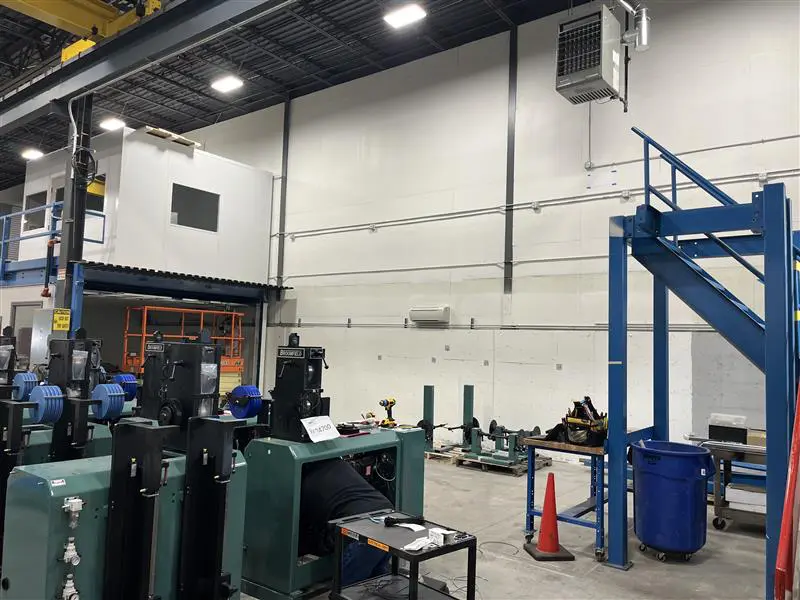 After picture of mezzanine after it was moved