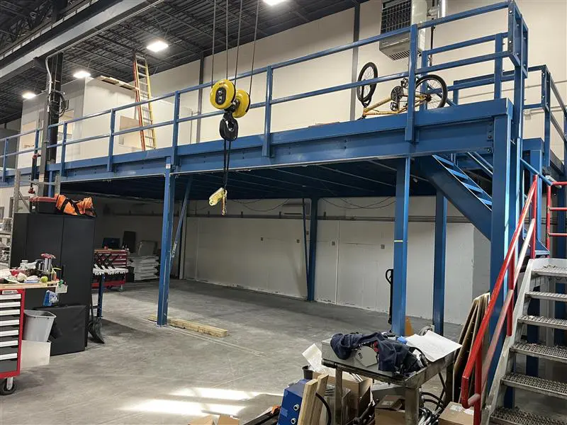 Before picture of mezzanine before it was moved