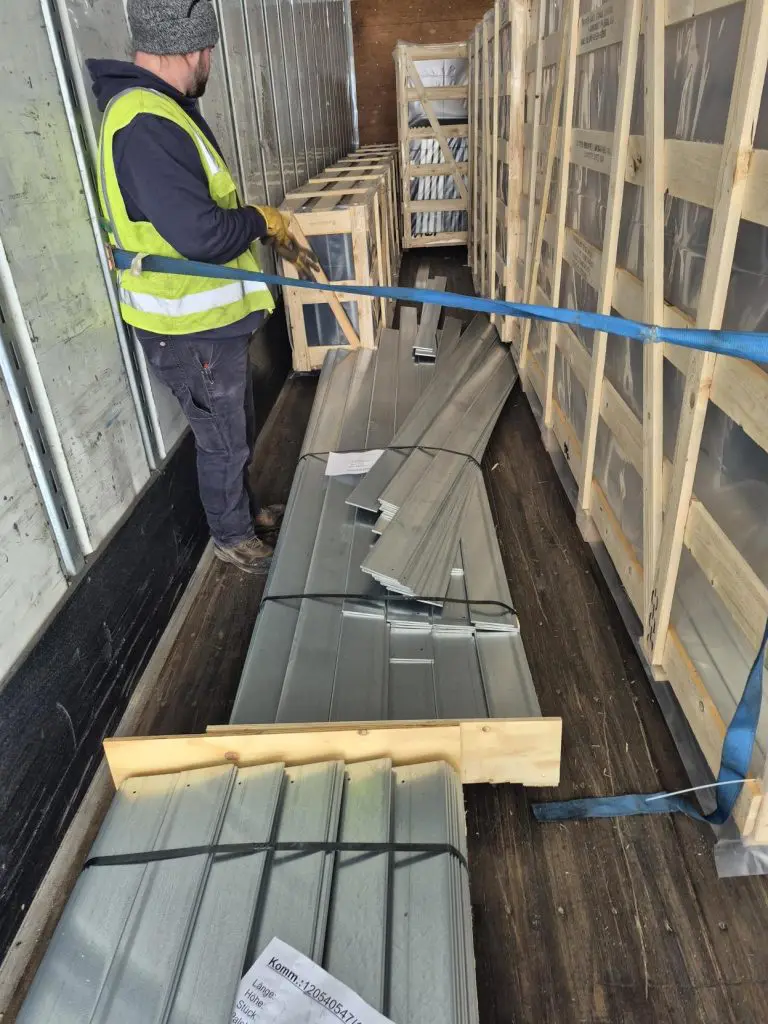 Shipment of Hanel parts in truck