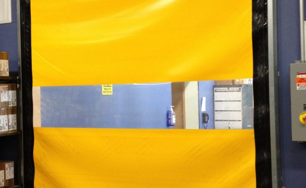 high speed fabric door
