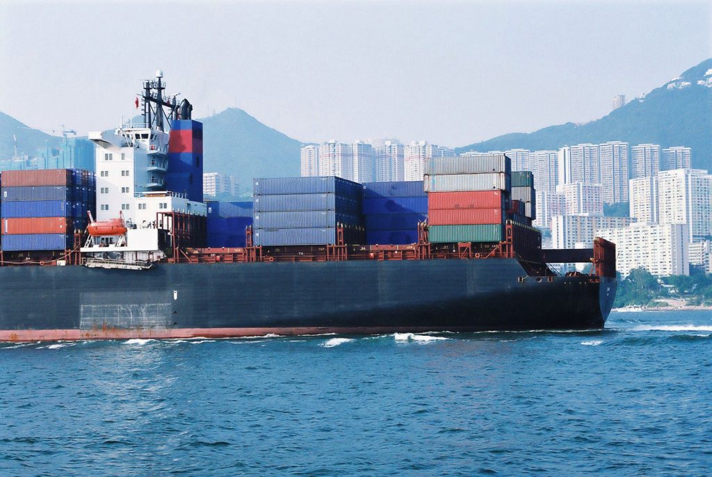 steel freight ship