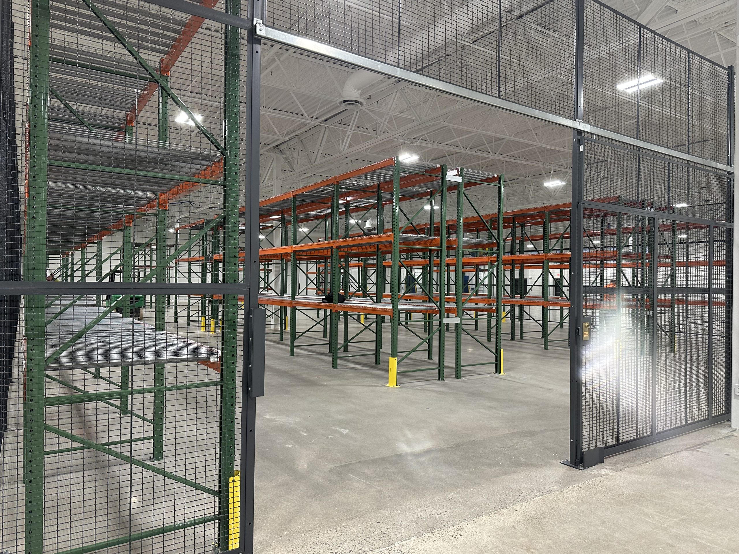 pallet racking wire enclosure