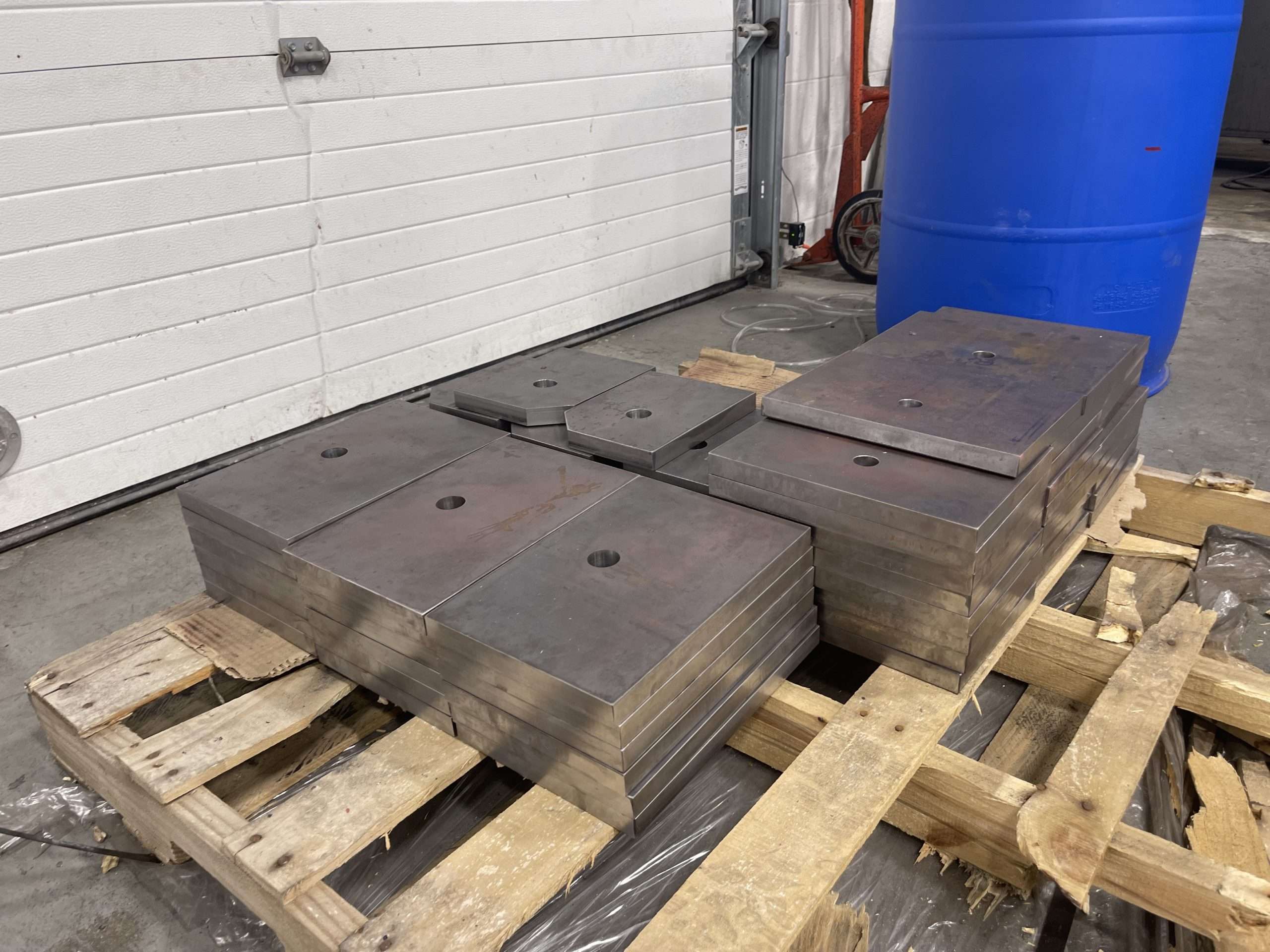 machined steel plates