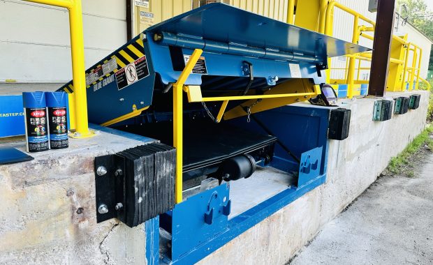 air powered dock leveler