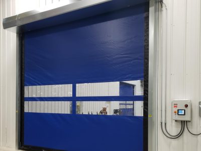 high speed fabric door
