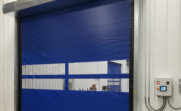 high speed fabric door