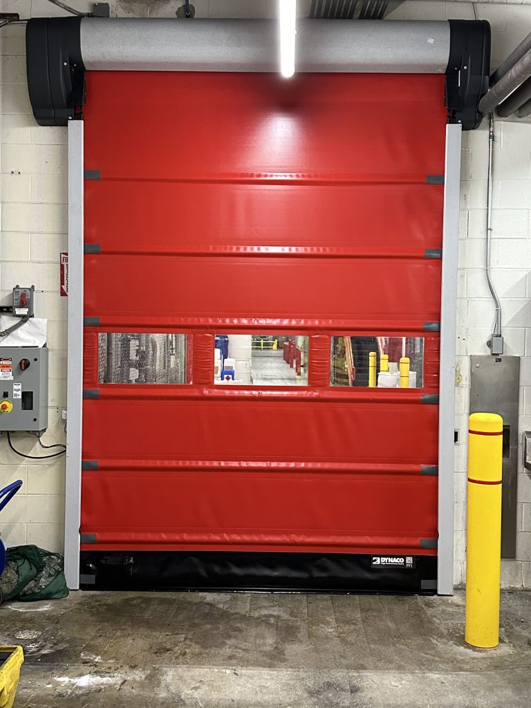 high speed fabric door