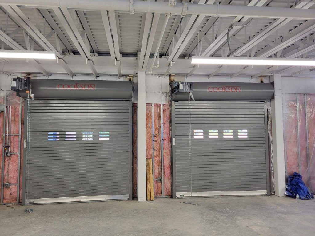 steel roll up door with windows